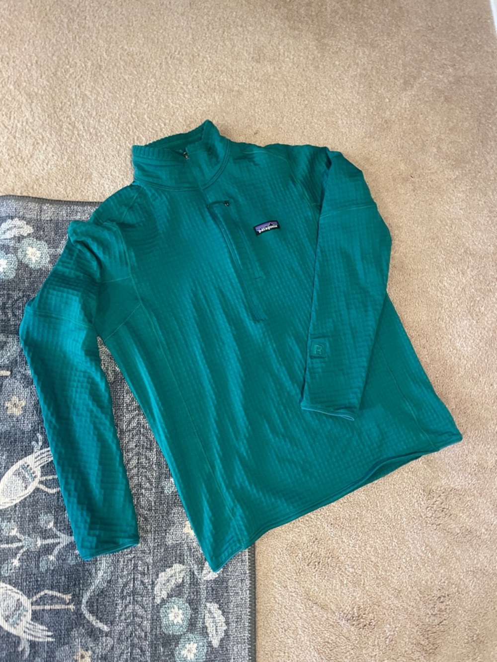 Patagonia Teal Green Half-Zip Pullover